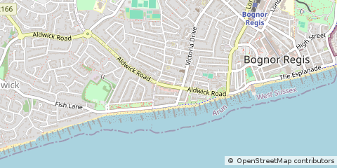 Map of Bognor Regis, West Sussex
