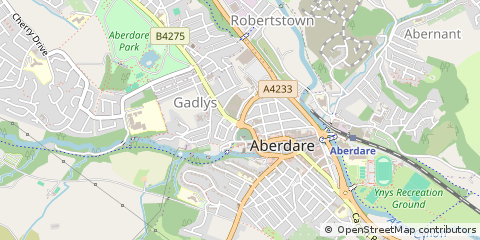 Map of Aberdare