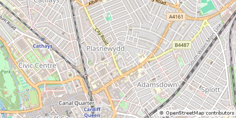 Map of Cardiff