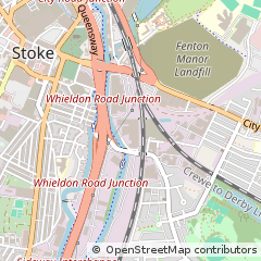 Map of Stoke-on-Trent, Staffordshire
