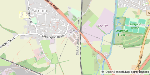 Map of Kidlington, Oxfordshire