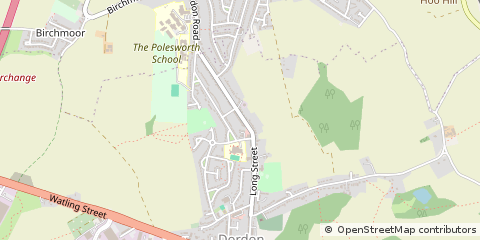 Map of Dordon, Warwickshire