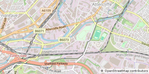 Map of South Yorkshire