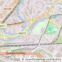 Map of South Yorkshire