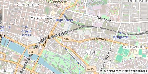 Map of Glasgow