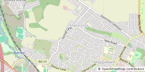 Map of Barnsley, South Yorkshire