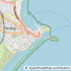 Map of Tenby, Pembrokeshire
