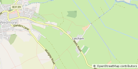 Map of Wedmore, Somerset