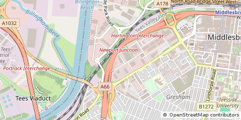 Map of Middlesbrough