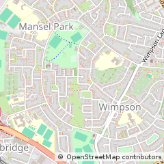Map of Millbrook, Hampshire