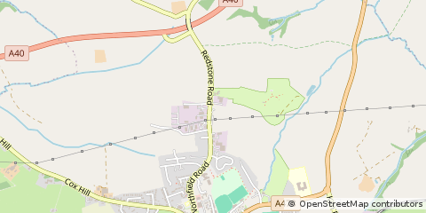 Map of Narberth, Pembrokshire