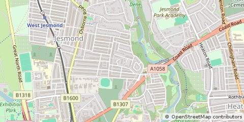 Map of Newcastle Upon Tyne