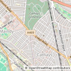 Map of Cardiff