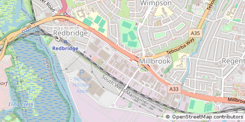 Map of Millbrook Southampton, Hampshire