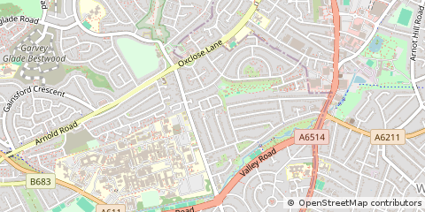Map of Nottingham