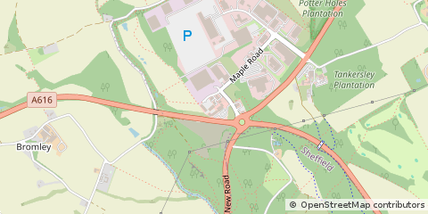 Map of Tankersley, South Yorkshire