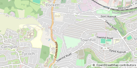 Map of Swansea