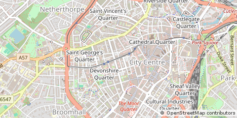 Map of Sheffield