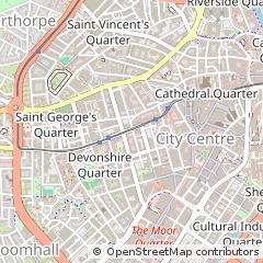 Map of Sheffield