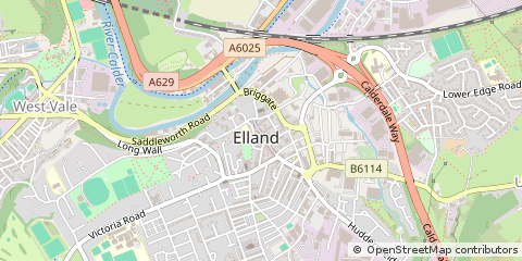Map of West Yorkshire