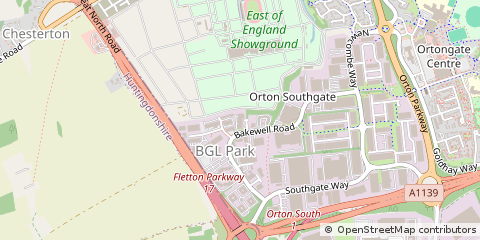 Map of Peterborough, Cambs