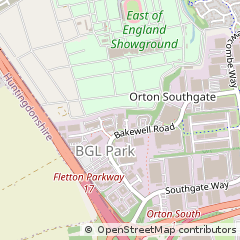 Map of Peterborough, Cambs