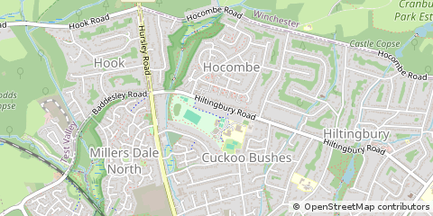 Map of Eastleigh, Hampshire