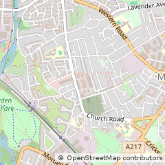 Map of Mitcham, Surrey