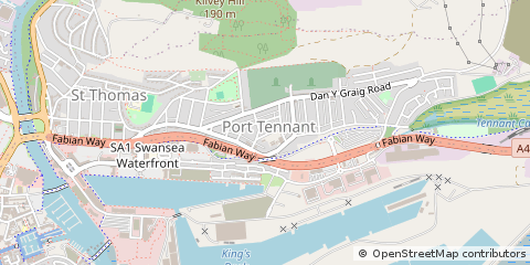 Map of Swansea