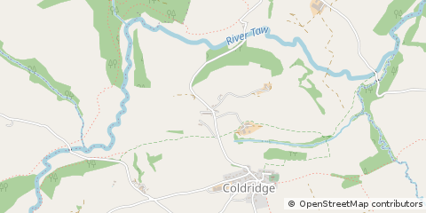 Map of Crediton, Devon