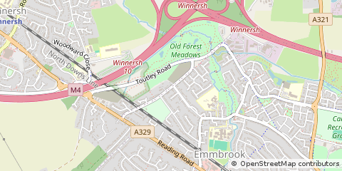 Map of Wokingham, Berkshire