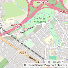 Map of Wokingham, Berkshire