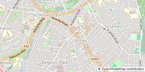 Map of Southampton, Hampshire