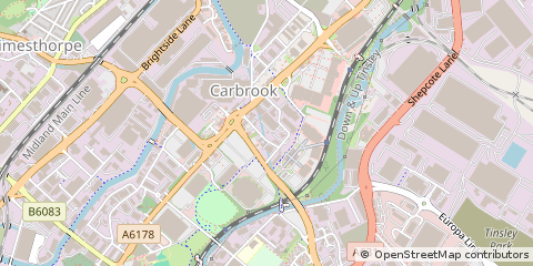 Map of Sheffield