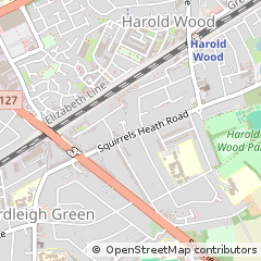 Map of Romford, Essex