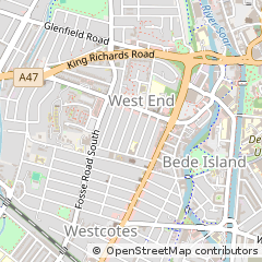 Map of Leicester, Leicestershire