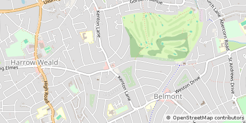 Map of Stanmore, Middlesex