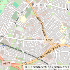 Map of Leeds, West Yorkshire