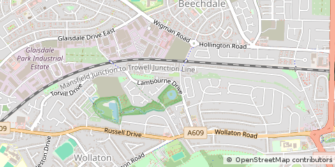 Map of Nottingham