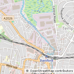 Map of Dartford, Kent