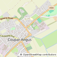 Map of Coupar Angus, Perthshire