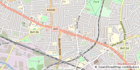 Map of Birmingham, West Midlands