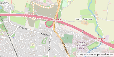 Map of Fareham, Hampshire
