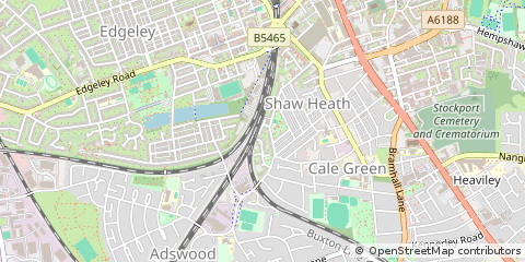 Map of Stockport