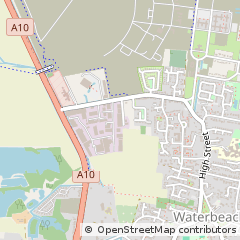 Map of Waterbeach, Cambridgeshire