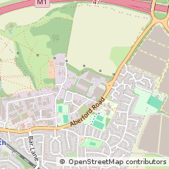 Map of Leeds, West Yorkshire