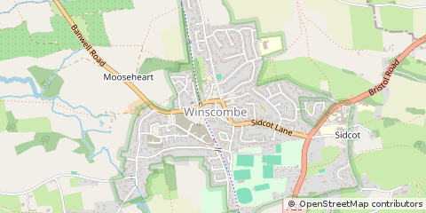 Map of Winscombe, Somerset