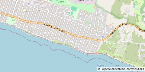 Map of Peacehaven, East Sussex
