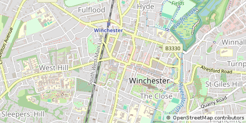 Map of Winchester