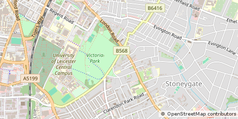 Map of Leicester